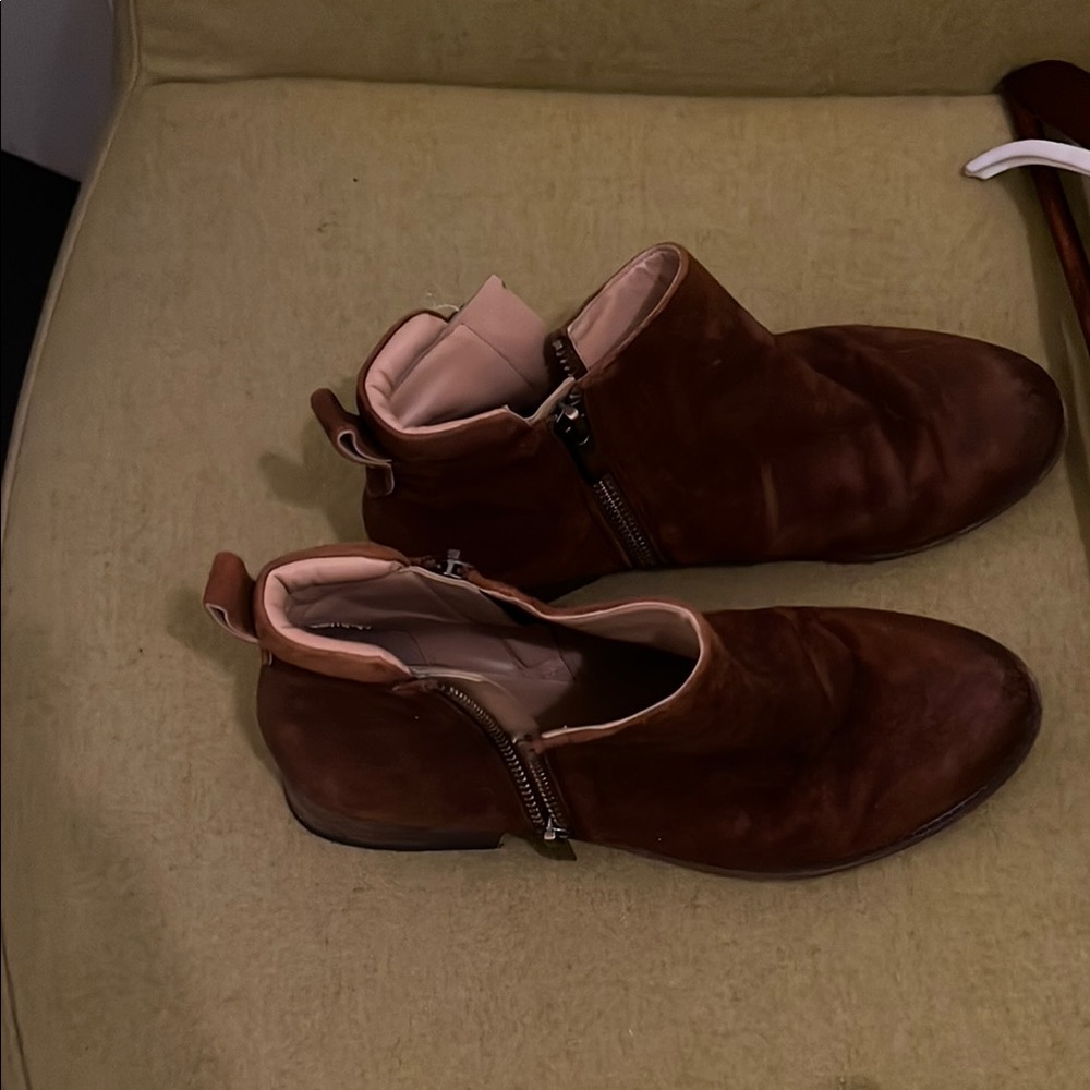 Brown Leather Men's Ankle Boots